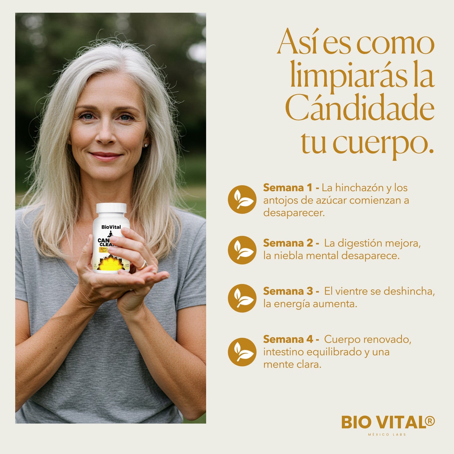 Candida Cleanse Pro® Cápsulas que reducen antojos, hinchazón y fatiga